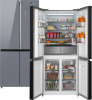 Холодильник Weissgauff WCD 590 NoFrost Inverter Premium EcoFresh Dark Grey Glass