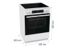 Стеклокерамическая плита Gorenje GEC6C40WG