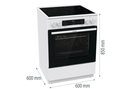 Стеклокерамическая плита Gorenje GEC6C40WG