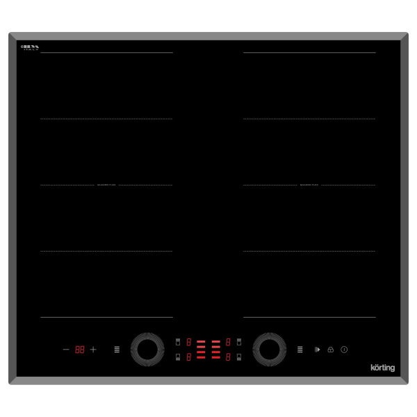 Индукционная варочная панель Korting HIB 68700 B Quadro