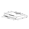 Кухонная вытяжка HOMSair HORIZONTAL 50 черный