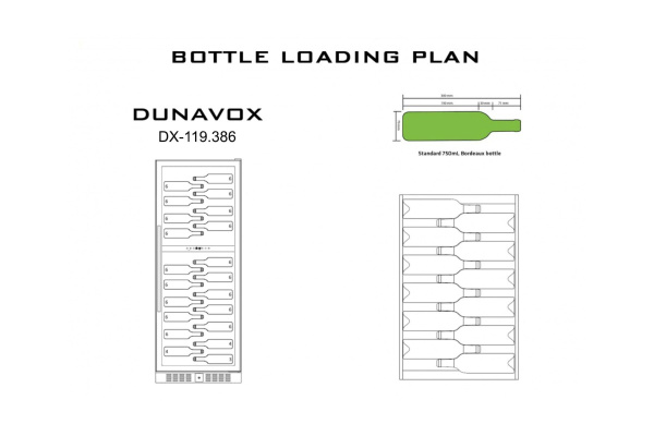 Винный шкаф Dunavox DX-119.386DSS