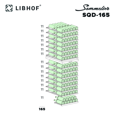 Винный шкаф Libhof Sommelier SQD-165 Black