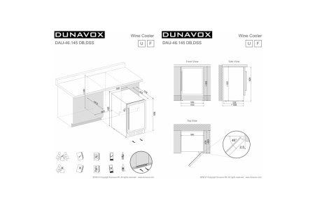 Винный шкаф Dunavox DAU-46.145DSS