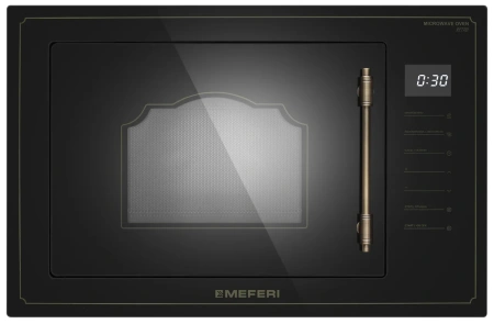 Встраиваемая микроволновая печь Meferi MMO6025BK RETRO
