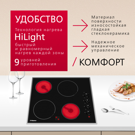 Электрическая панель Hansa BHCI65123030