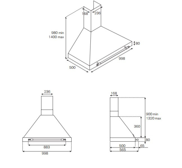 Вытяжка Bertazzoni K100HERVIA
