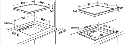 Индукционная варочная панель Kuppersbusch KI 8330.0 SR