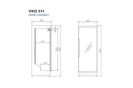 Винный шкаф Vestfrost Solutions VKG 511 B