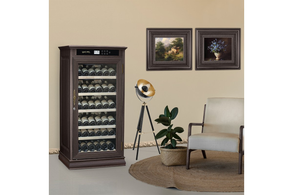 Винный шкаф Meyvel MV69-WD1-C (Dark Chocolate)