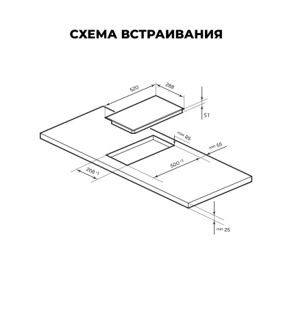 Варочная панель индукционная Lex EVH 3020B BL