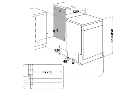 Посудомоечная машина Whirlpool WFC 3C26N F DISHWASHER WP