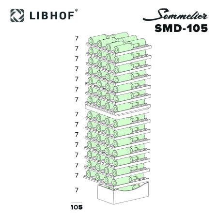 Винный шкаф Libhof Sommelier SMD-105 black