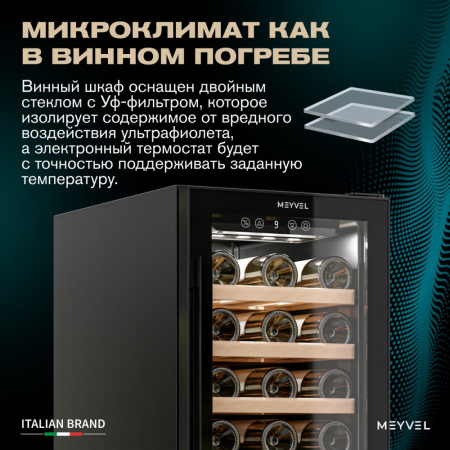 Винный шкаф Meyvel MV31BIG-KBT1