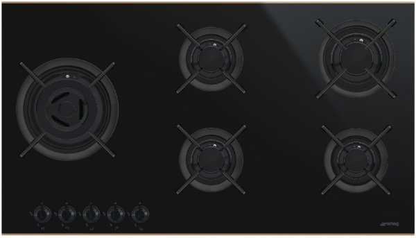 Газовая варочная панель Smeg PV695LCNR