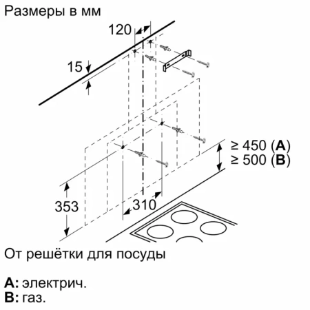 Вытяжка Bosch DWF95AJ60T