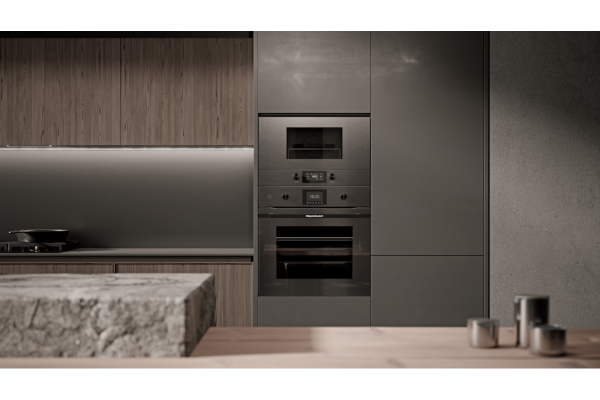 Компактный духовой шкаф с микроволнами Kuppersbusch CBM 6350.0 GPH 6 Black Steel