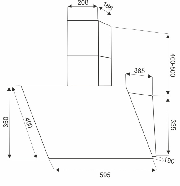 Вытяжка кухонная EXITEQ EX-1166 black