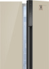 Холодильник Weissgauff WSBS 500 Inverter NoFrost Beige Glass