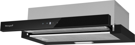 Вытяжка Weissgauff TEL 600 2M Touch Black Glass