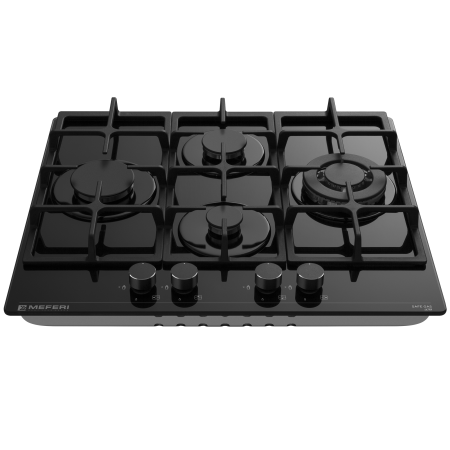 Газовая варочная панель MEFERI MGH604BK GLASS ULTRA