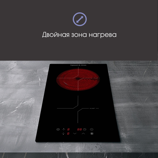 Встраиваемая стеклокерамическая варочная панель Zigmund & Shtain CN 38.3 B