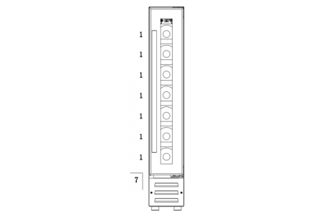 Винный шкаф Temptech WPQ15SCB