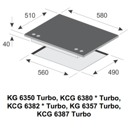 Газовая варочная поверхность Kaiser KG 6357 Turbo