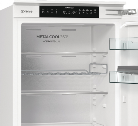 Встраиваемый двухкамерный холодильник Gorenje NRKI517E82WF