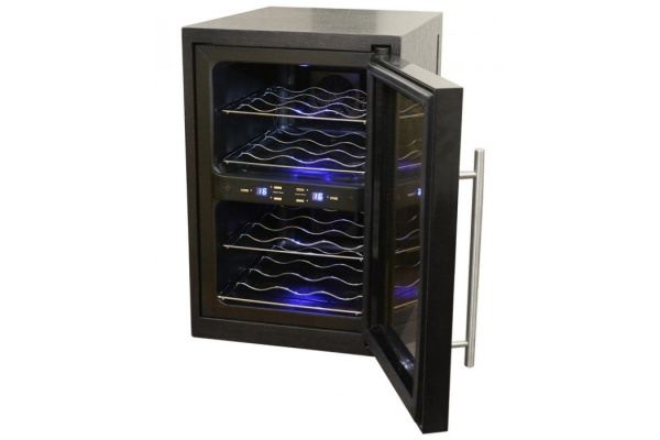 Двухзонный винный шкаф Climadiff DUOVINO/1wood