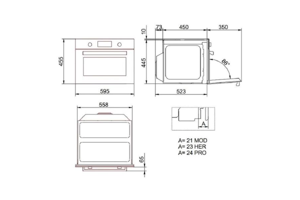 Духовой шкаф Bertazzoni FMOD4077MTB1