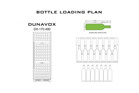 Винный шкаф Dunavox DX-170.490STSK