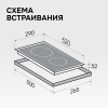 Варочная панель домино Zigmund & Shtain CN 42.3 B