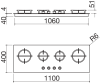 Газовая варочная панель Barazza 1PMD104