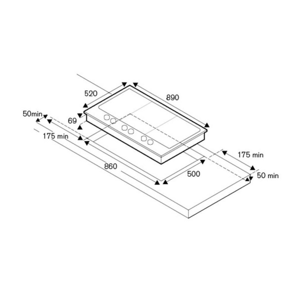 Комбинированная варочная панель Bertazzoni PM3630GX