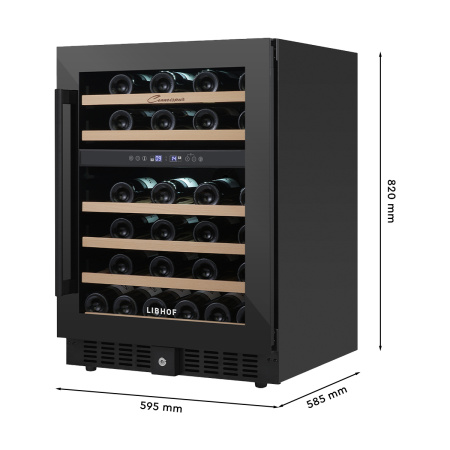 Винный шкаф встраиваемый Libhof Connoisseur CXD-46 Black