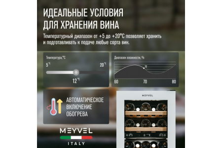 Винный шкаф Meyvel MV28NH-KWT2