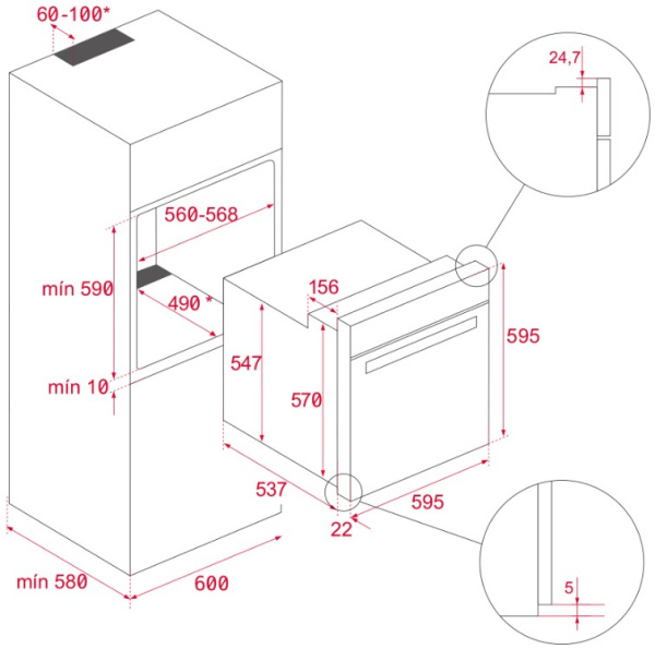 Духовой шкаф Teka HSB 610 BK BLACK