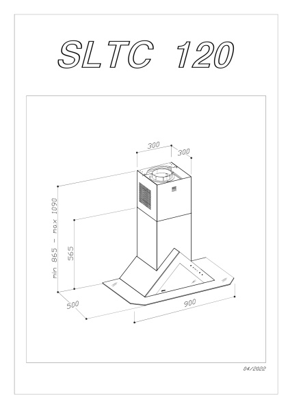 Настенная вытяжка Sirius SLTC 120 ARROW B SAMS