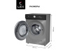 Стиральная машина с инвертором и паром LEX LWM07014GRTHID slim