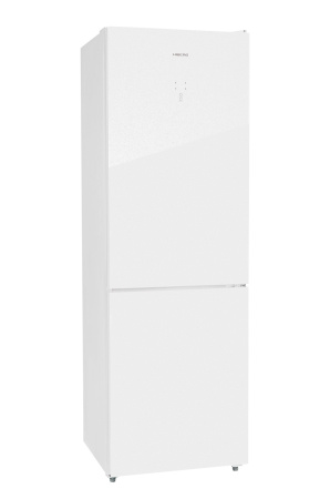 Холодильник Hiberg RFC-375DX NFGW (белое стекло)