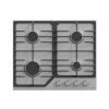 Газовая варочная панель HiSTORY HGE 640C FIX, серебристый INOX