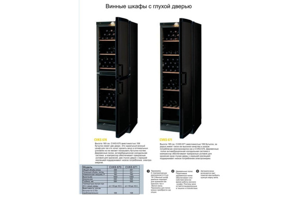 Винный шкаф Vestfrost Solutions CVKS 670