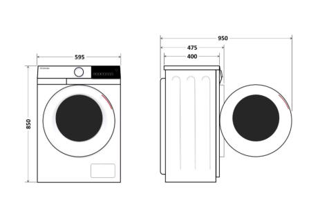 Стиральная машина узкая Toshiba TW-BN80C4RU(SK)