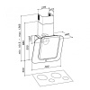 Настенная вытяжка Sirius SLTC 103 SQUARES black/silver