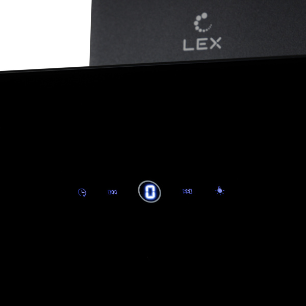 Наклонная кухонная вытяжка LEX Touch Eco 600 Black