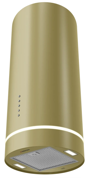 Вытяжка цилиндрическая пристенная Meferi TUBE35GOLD COMFORT горчично-золотой