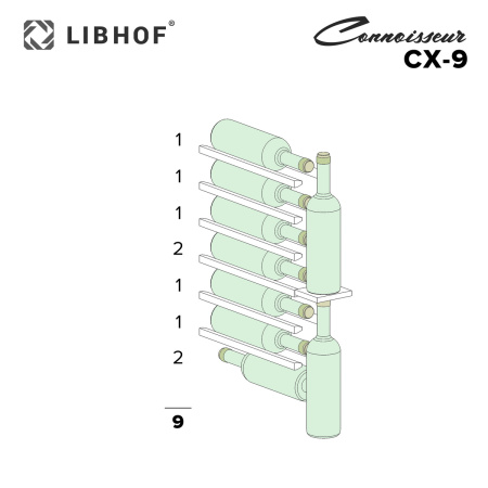 Винный шкаф встраиваемый Libhof Connoisseur CX-9 Black