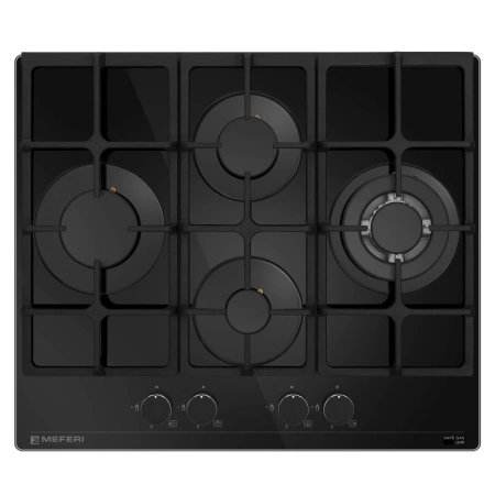 Газовая варочная панель MEFERI MGH604BK GLASS ULTRA