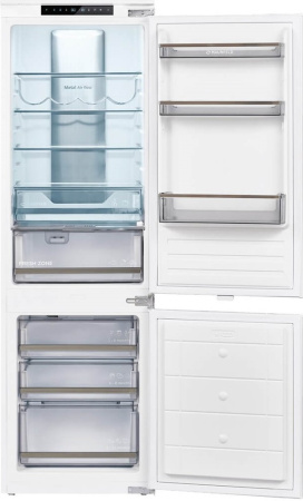 Холодильник-морозильник встраиваемый MAUNFELD MBF17754NFWHGR LUX Inverter